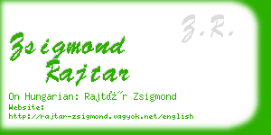 zsigmond rajtar business card